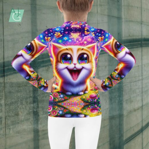 Happy Cat | Kids Rash Guard