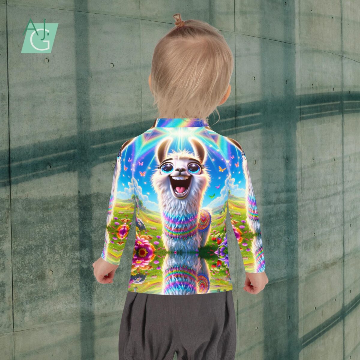 Happy Llama | Kids Rash Guard