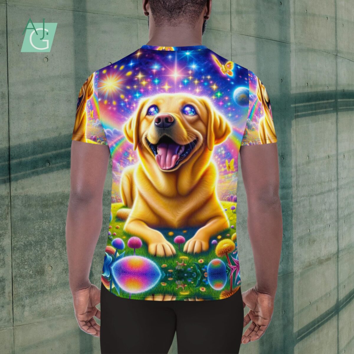 Happy Lab | Men's Athletic T-shirt
