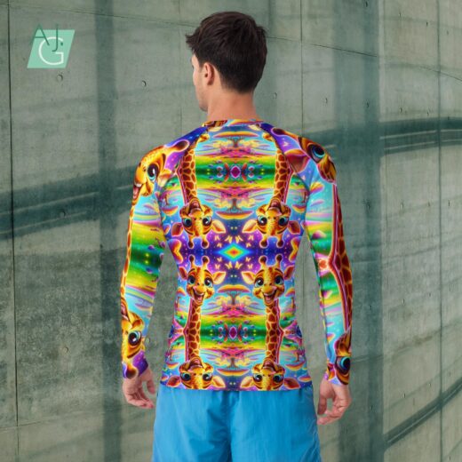 Happy Giraffe | Men's Rash Guard