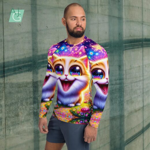 Happy Cat | Men's Rash Guard