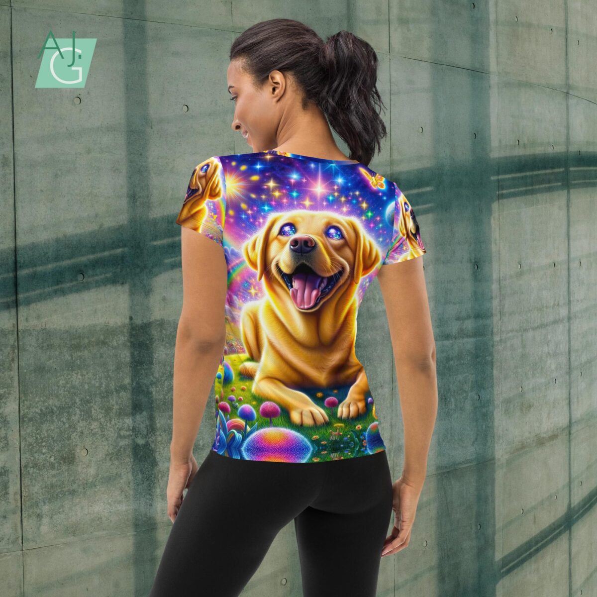 Happy Lab | Women's Athletic T-shirt