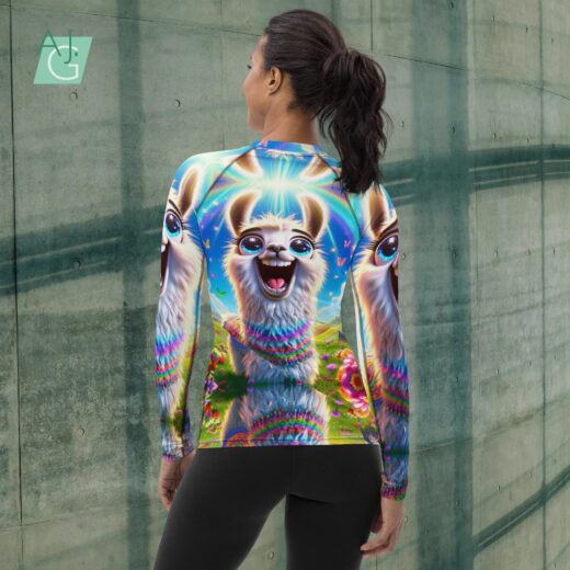 Happy Llama | Women's Rash Guard