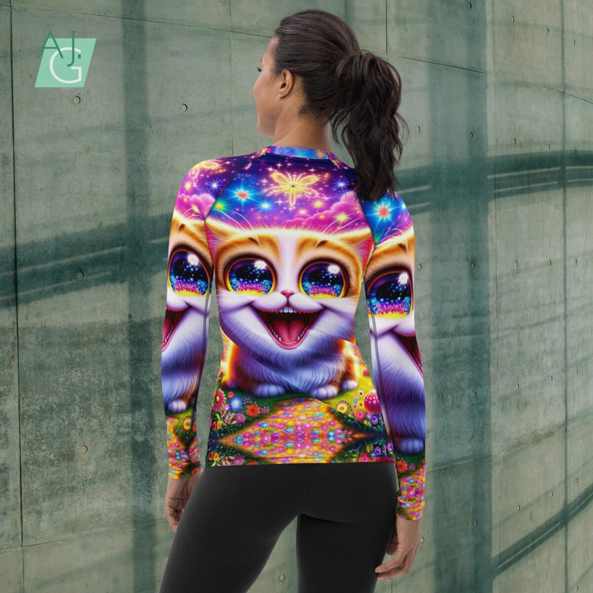 Happy Cat | Women's Rash Guard