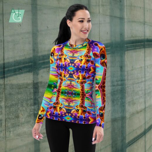 Happy Giraffe | Women’s Rash Guard