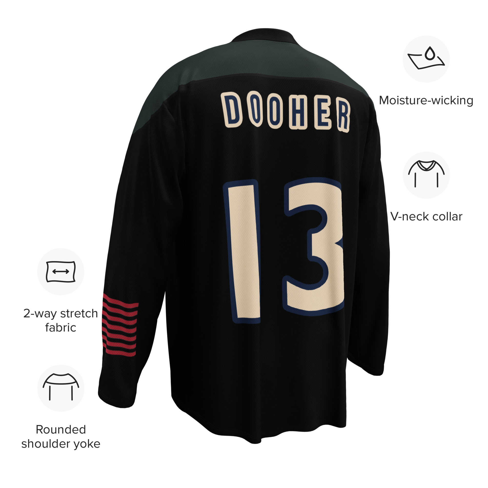 #13 Dooher | Dark Pond Practice Jersey - OG GREEN - Image 5