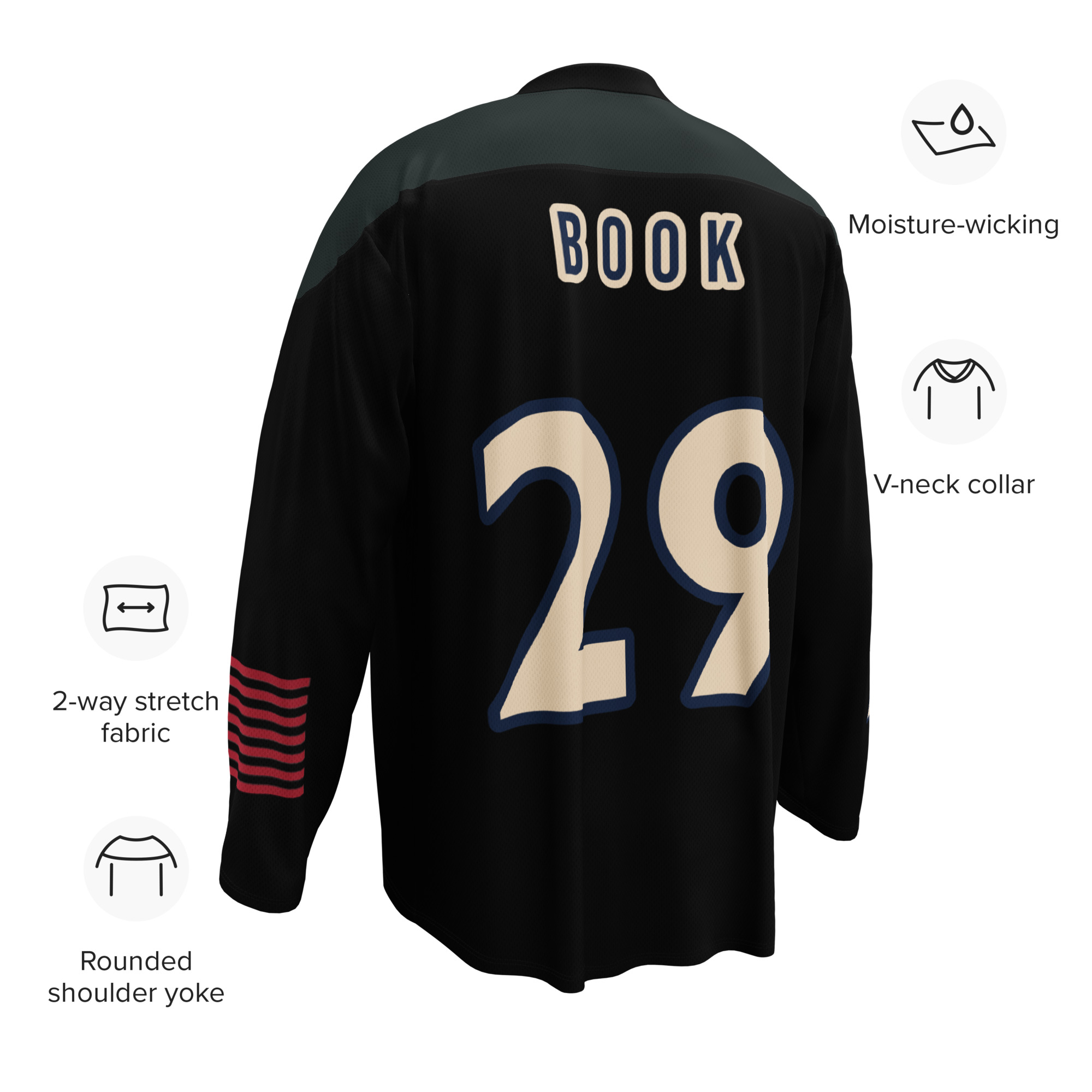 #29 Book | Dark Pond Practice Jersey - DESERT RED - Image 5