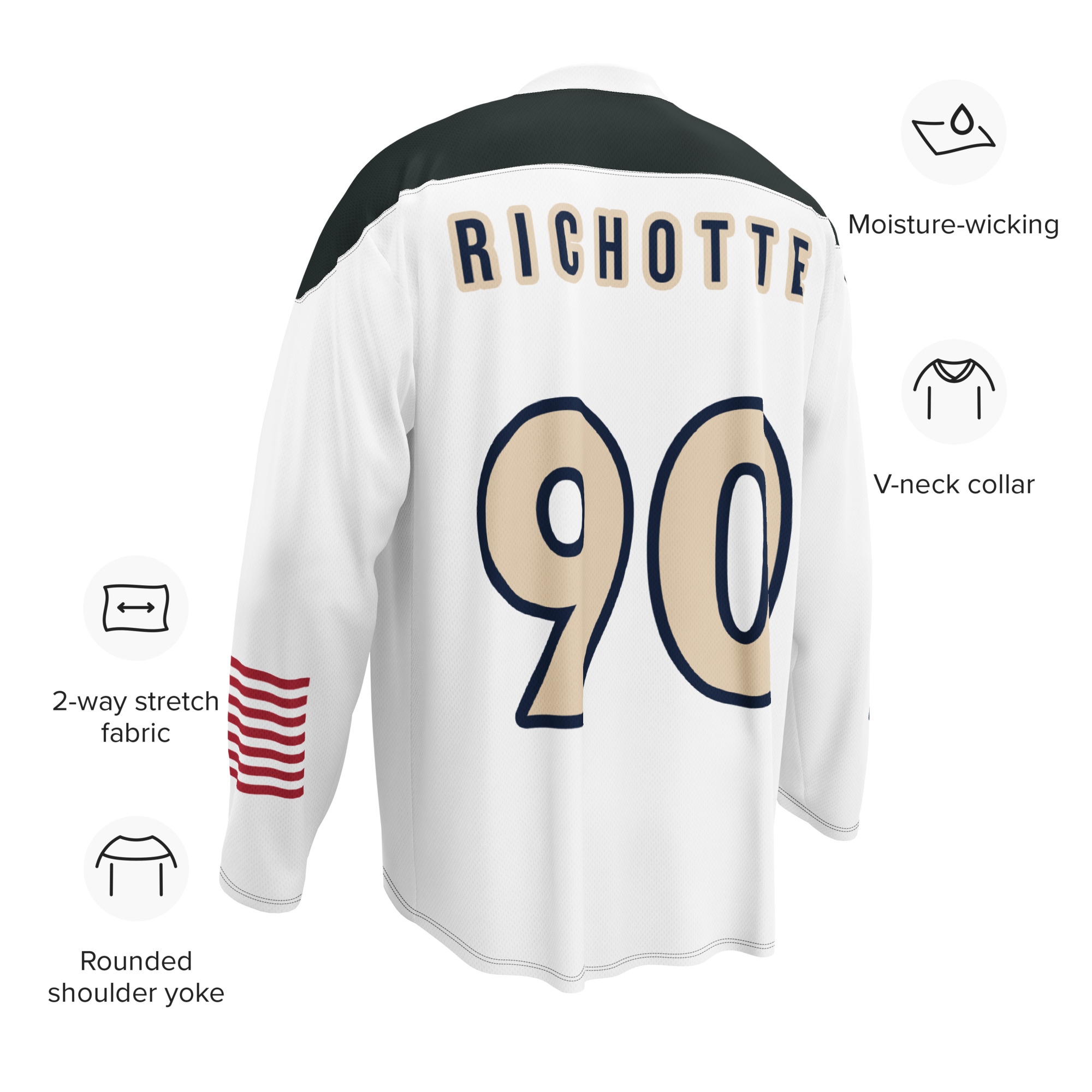 #90 Richotte | Light Pond Practice Jersey - OG GREEN - Image 5