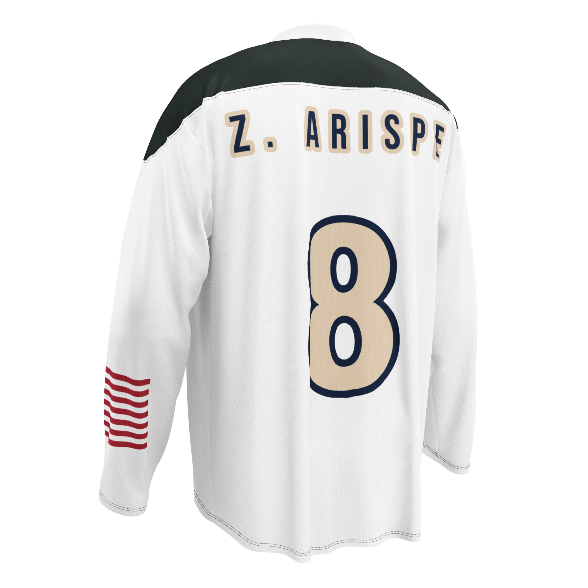 #8 Z. Arispe | Light Pond Practice Jersey - OG GREEN - Image 2