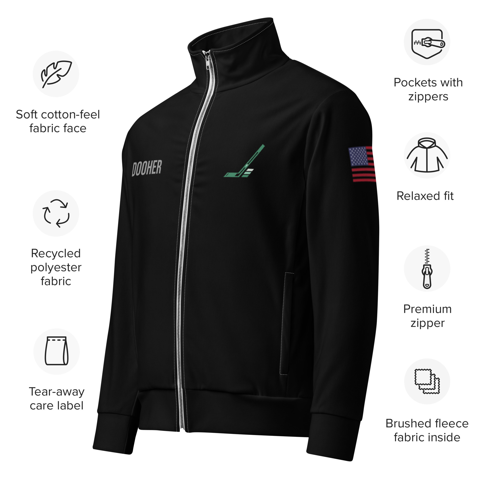 #13 Dooher | Pond Track Jacket - OG GREEN - Image 5